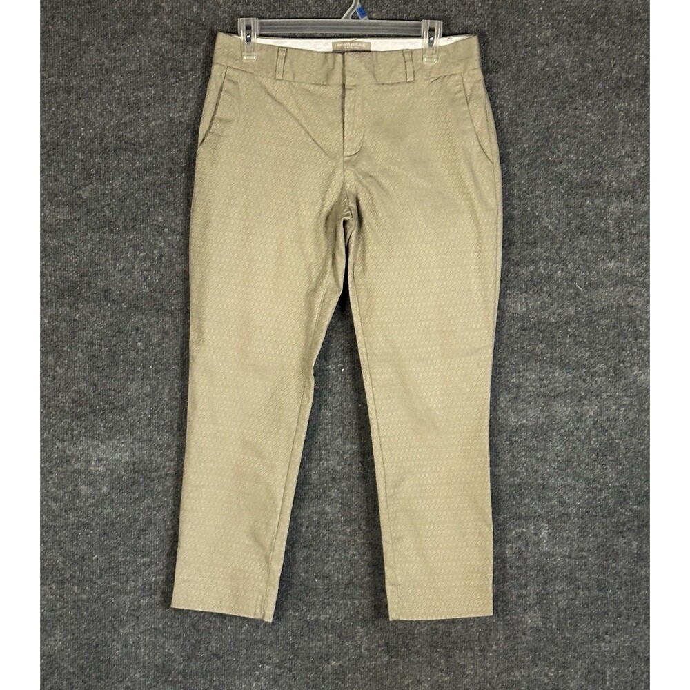 Banana Republic Hampton Ankle Pants Diamond Patterned Size 4 (30x 25) CV6263
